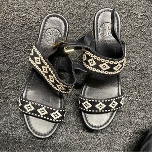 Tory BurchReena leather wedges